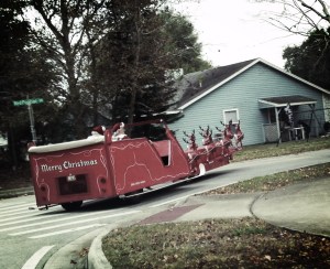 Santa and Mrs. Claus making a pre-run/last warning call on behavior...
