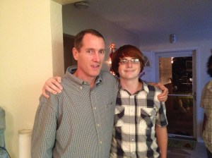 Papa and the clown-boy