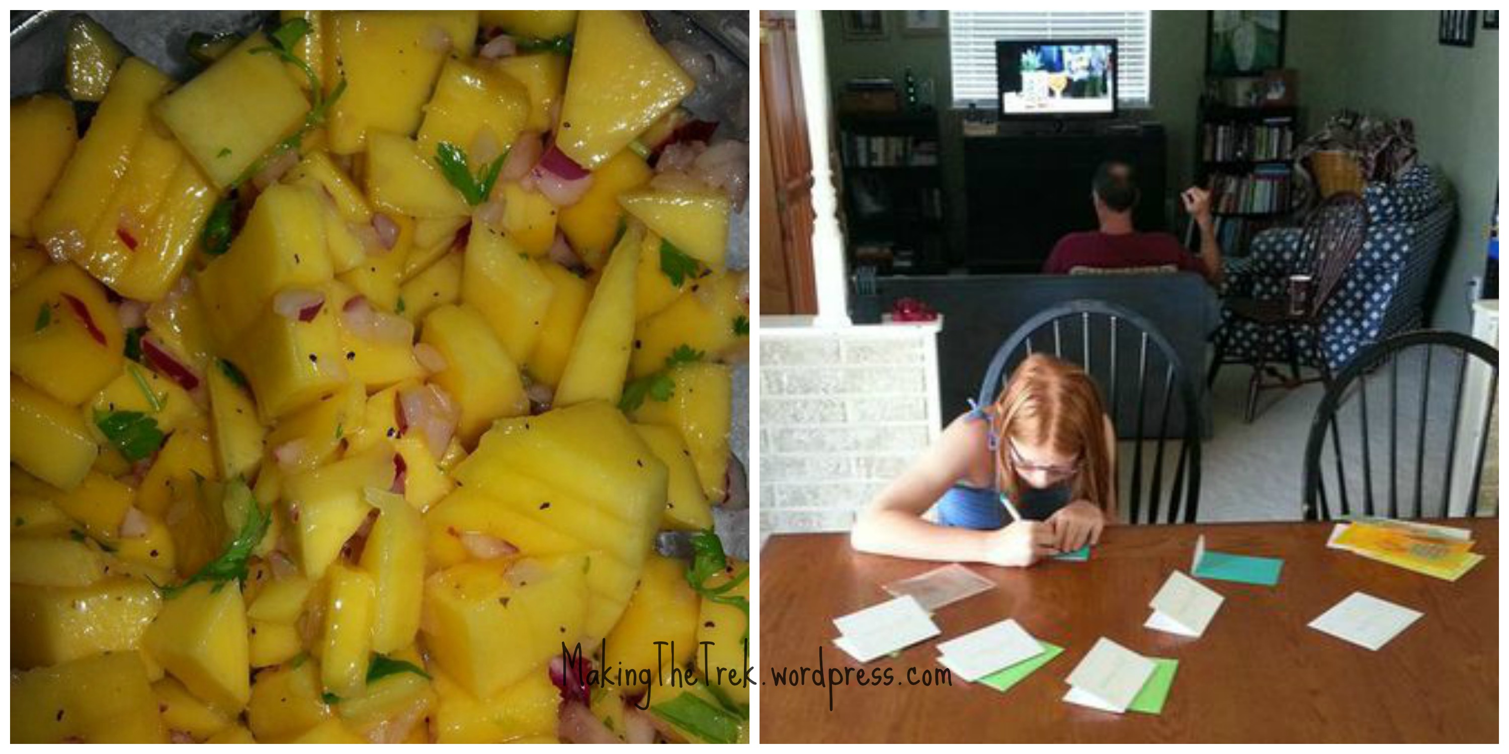 Then we had some World Cup and birthday thank yous going on